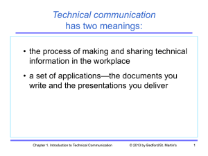 Chapter 1 - Technical Writing