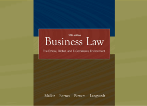 Reality of Consent in Contract Law: Presentation