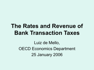 The Rates and Revenue of Bank Transaction Taxes