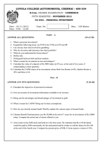 co 5401 - personal investment