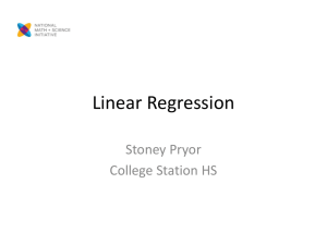 Linear Regression-NMSI