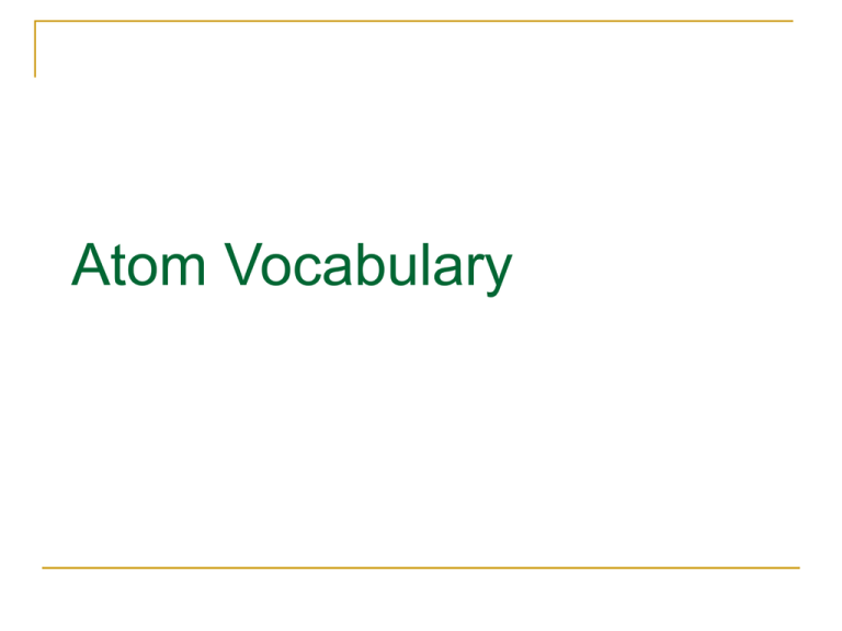 atom-vocabulary