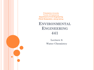 Environmental Engineering 441 Lecture 2