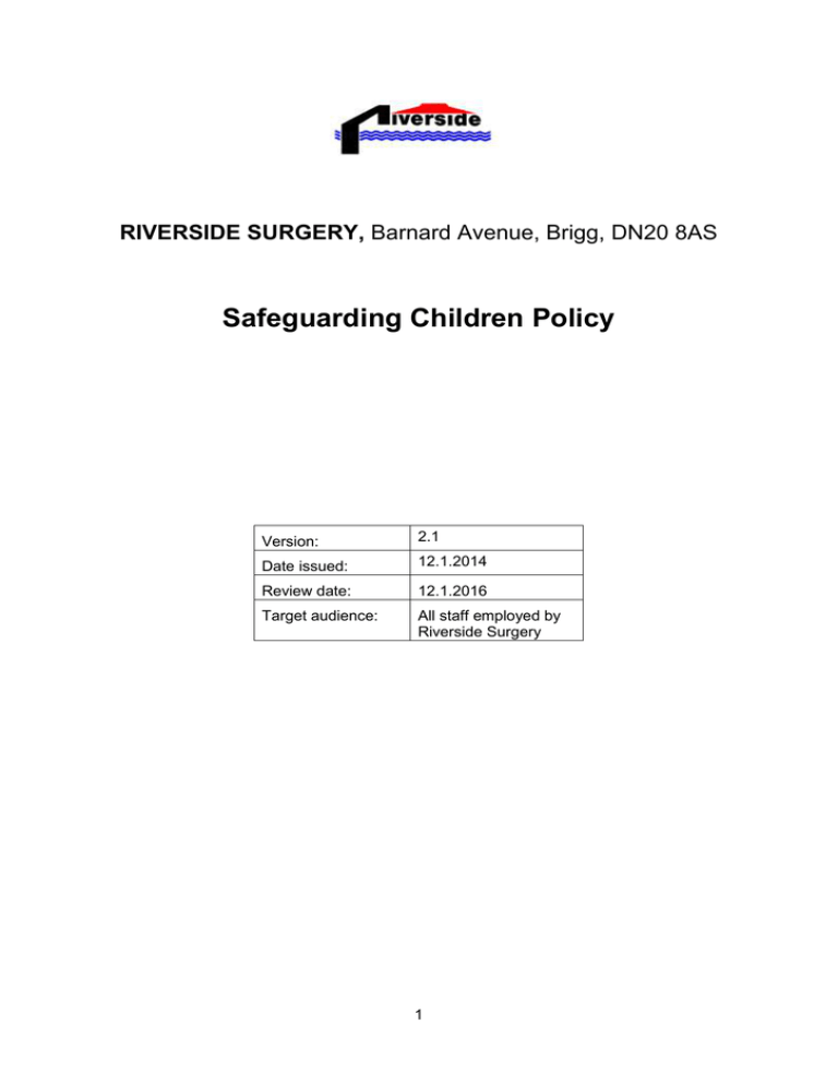 Safeguarding Children Policy