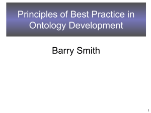 Principles of Best Practice in Ontology Development