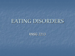 Eating Disorders - Austin Community College