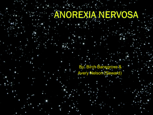 Anorexia Nervosa - Mr Sitar's Website