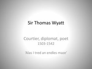 Sir Thomas Wyatt