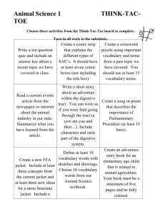 Think Tac Toe ANS 1 - NAAE Communities of Practice