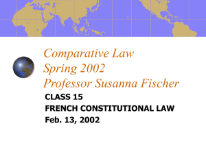 Comparative Law Class 15