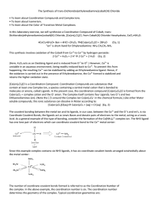 The Synthesis of trans-Dichlorobis(ethylenediamine)cobalt(III