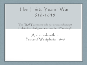 The Thirty Years' War 1618-1648