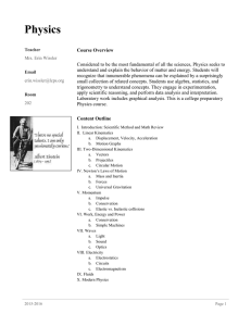 Physics 5 th Edition, Cutnell and Johnson