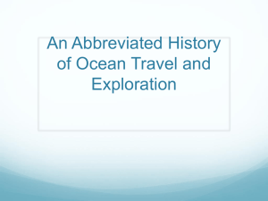 An Abbreviated History of Oceanography