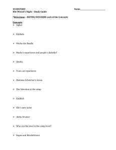 Elie Wiesel's Night Study Guide: Concepts & Essay Questions
