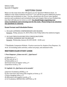 midterm exam study guide