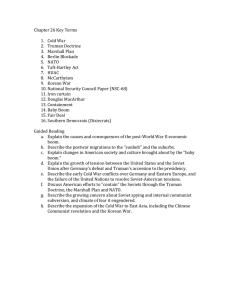 Cold War Study Guide: Key Terms & Guided Reading