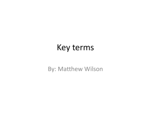Key terms - Modern American History