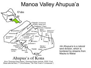 Manoa Valley Ahupua'a & Hawaiian Indigenous Learning