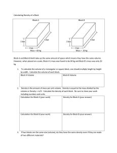 Density Calculation Worksheet: Mass, Volume, & Materials