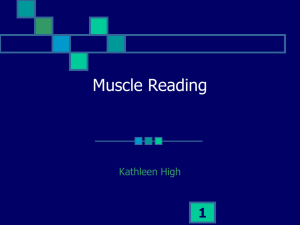 Muscle Reading: Improve Comprehension & Recall