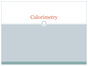 Calorimetry