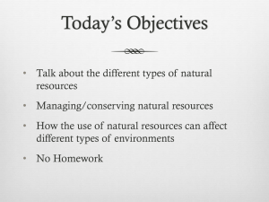 Section 4 Natural Resources