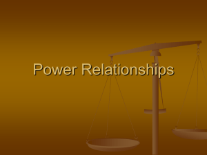 Power Relationships - Culture--per6
