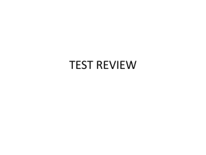 test review - Mr. Sager World History