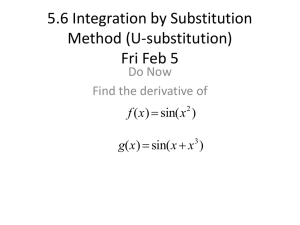Integration by Substitution (U-Substitution) - Calculus