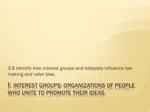 I: Interest Groups