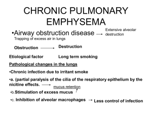 chronic pulmonary emphysema