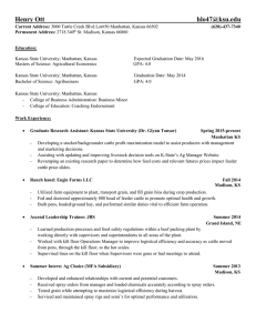 Curriculum Vitae - Kansas State University