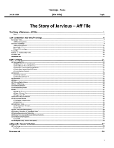 The Story of Jarvious – Aff File