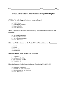 Langston Hughes Video Quiz