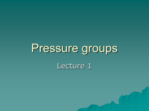 Pressure groups