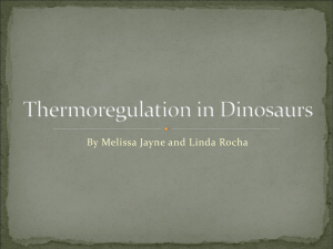 Thermoregulation in Dinosaurs