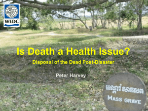 Is Death a Health Issue?