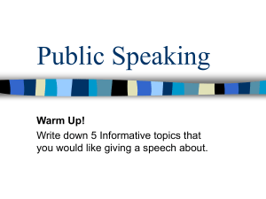 15 Public Speaking