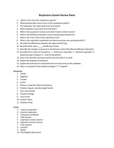 Review sheet over chapter 13