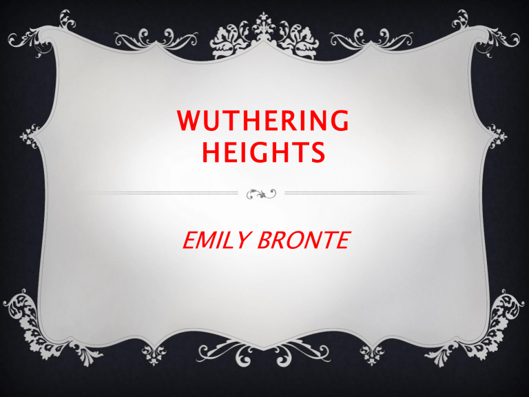 wuthering heights extended essay