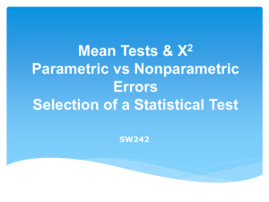 Week 7 Slides - Statistical Tests