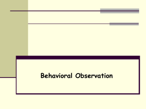 Behavior - Outcome-Informed Evidence