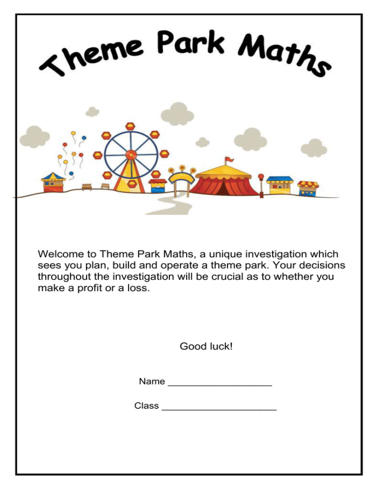 Theme Park Maths 2012