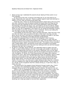 Epiphany Resources and Ideas from: Anglicans Online About an