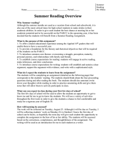 The Alchemist Summer Reading Assignment for 10th Grade
