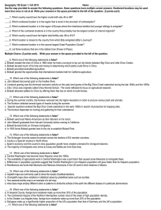 Exam One - CSU, Chico