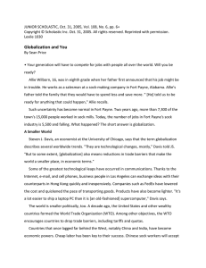 Globalization and You - Thomas County Schools