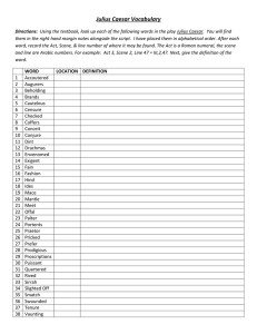 Julius Caesar Vocabulary - AskMeAboutMySquirrelProject