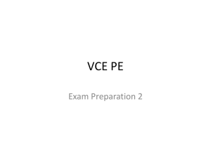 VCE PE Exam Prep: Energy Systems, Nutrition, Fatigue & Recovery